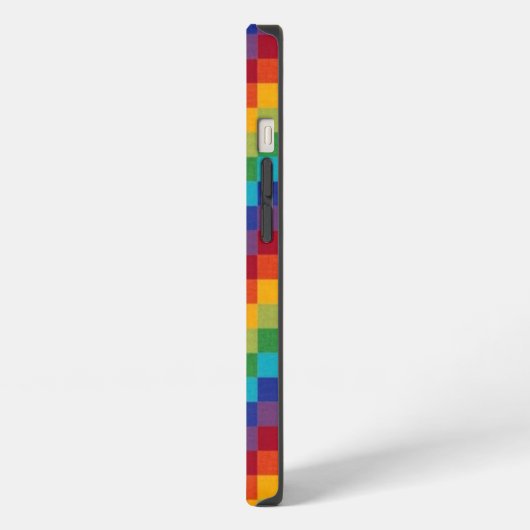 Farbige Blöcke iPhone Hülle (Linke Seite)