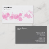 Farbige Blöcke - Rosa Visitenkarte (Vorne/Hinten)