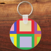 Farbige Blöcke Schlüsselanhänger (Vorderseite)