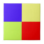 Farbige Blockkunst Fliese (Vorderseite)