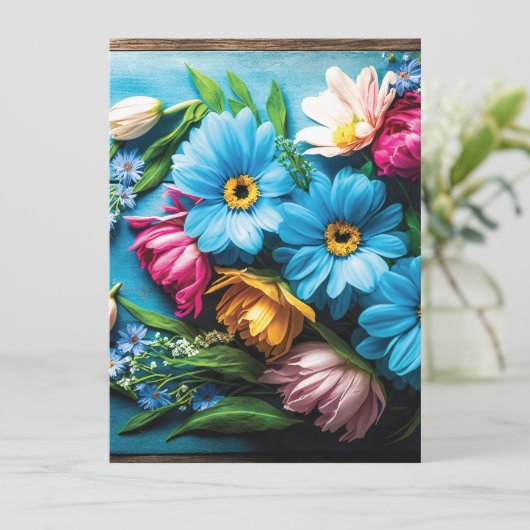 Farbige Blume (Stehend Vorderseite)