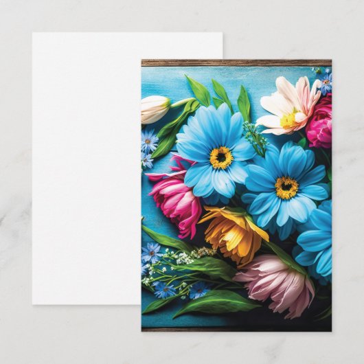 Farbige Blume (Vorne/Hinten)