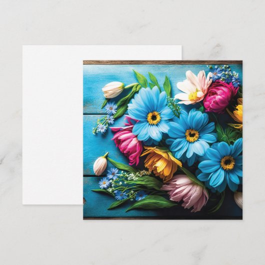 Farbige Blume (Vorne/Hinten)