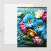 Farbige Blume (Vorne/Hinten)