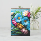 Farbige Blume (Stehend Vorderseite)