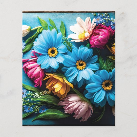 Farbige Blume (Vorderseite)