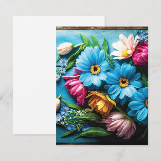 Farbige Blume (Vorne/Hinten)