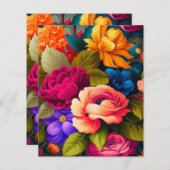 Farbige Blume (Vorne/Hinten)