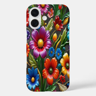 Farbige Blume #11 - iPhone 16 Hüllen