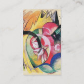 Farbige Blume (Abstrakte Formen) von Franz Marc Visitenkarte (Rückseite)