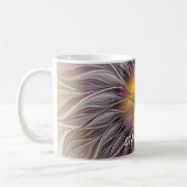 Farbige Blume, Abstrakter Fraktal Kaffeetasse (Links)