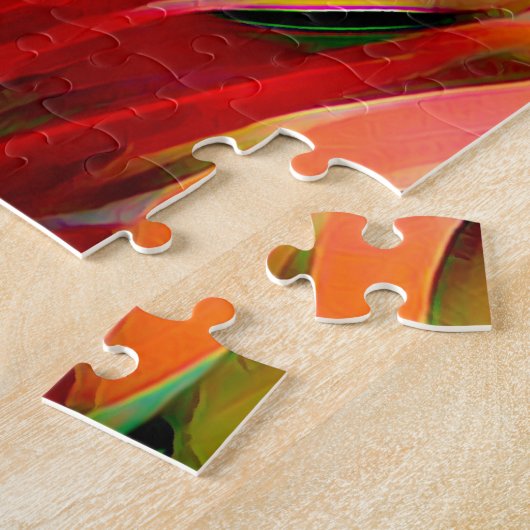 Farbige Blume Acrylic Paint Modern Floral Puzzle (Seite)