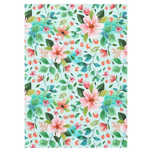 Farbige Blume am Meer Tischdecke (Vorderseite)