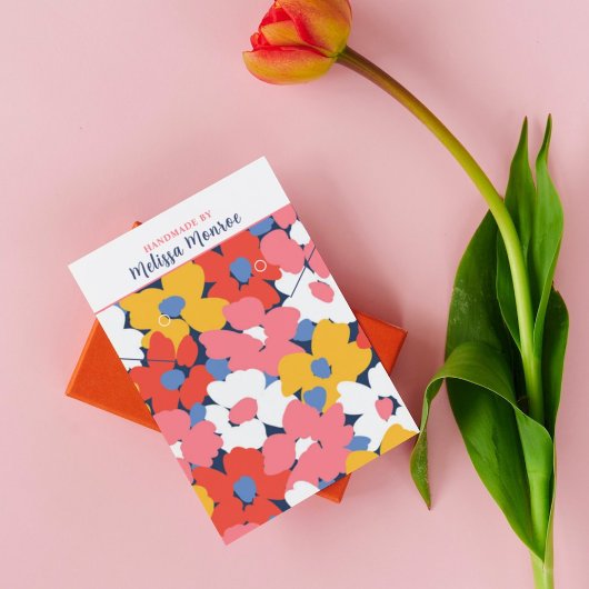 Farbige Blume Aquarell Necklace Juwelen