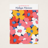 Farbige Blume Aquarell Necklace Juwelen (Vorderseite)