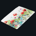 Farbige Blume Aquarellbilder iPad Hülle<br><div class="desc">Coole bunte abstrakte Frühlingsblumen Aquarellbilder.</div>