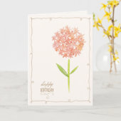 Farbige Blume-Aquarellkarte anbringen Karte (Gelbe Blume)