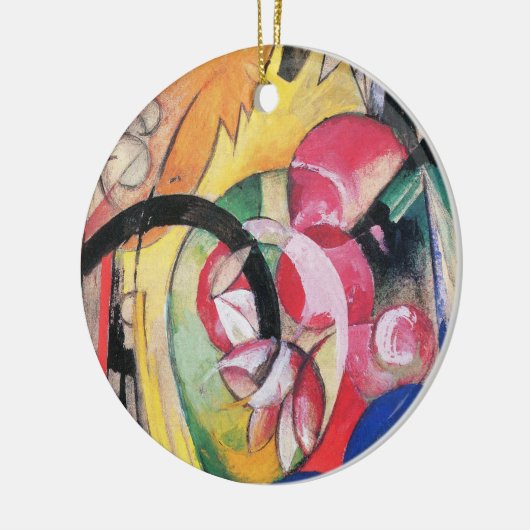 Farbige Blume (auch Abstrakte Formen) von Franz Ma Keramikornament (Links)