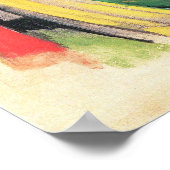 Farbige Blume (auch Abstrakte Formen) von Franz Ma Poster (Ecke)