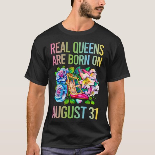 Farbige Blume - August 31 31. T-Shirt (Vorderseite)