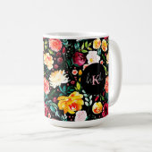 Farbige Blume aus dem Englischen Garten Kaffeetasse (VorderseiteRechts)