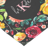 Farbige Blume aus dem Englischen Garten Mittelgroßer Tischläufer (Ecke)