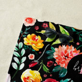 Farbige Blume aus dem Englischen Garten Strandtuch (Beispiel)