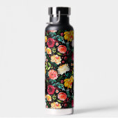 Farbige Blume aus dem Englischen Garten Trinkflasche (Rechts)