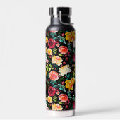 Farbige Blume aus dem Englischen Garten Trinkflasche (Links)