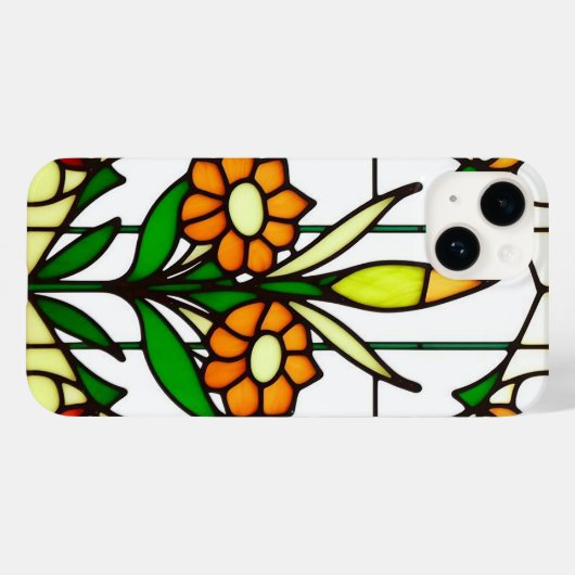 Farbige Blume aus festem Glas Case-Mate iPhone Hülle (Rückseite (Horizontal))