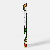 Farbige Blume aus festem Glas Case-Mate iPhone Hülle (Rückseite / Links)