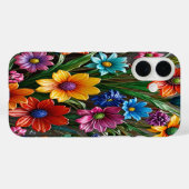 Farbige Blume aus Glas #1 - iPhone 16 Hüllen (Rückseite (Horizontal))