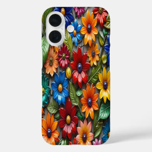 Farbige Blume aus Glas #3 - iPhone 16 Hüllen