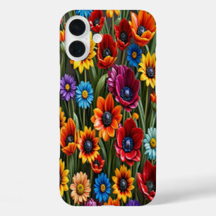 Farbige Blume aus Glas #4 - iPhone-Fälle iPhone 16 Plus Hülle