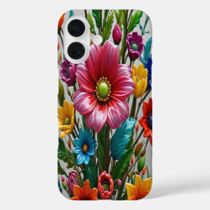 Farbige Blume aus Glas #9 - iPhone 16 Hüllen
