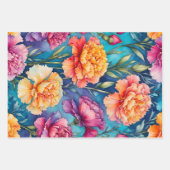 Farbige Blume aus Hütte Geschenkpapier Set (Vorderseite 3)