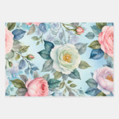 Farbige Blume aus Hütte Geschenkpapier Set (Vorderseite)