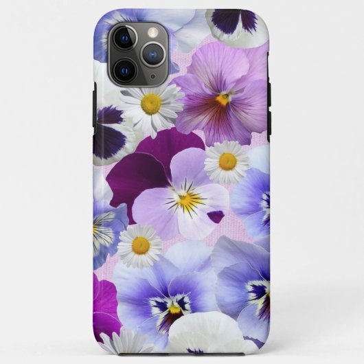 Farbige Blume aus Pansy und Daisy Case-Mate iPhone Hülle (Rückseite)