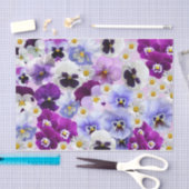 Farbige Blume aus Pansy und Daisy Seidenpapier (Handwerk)