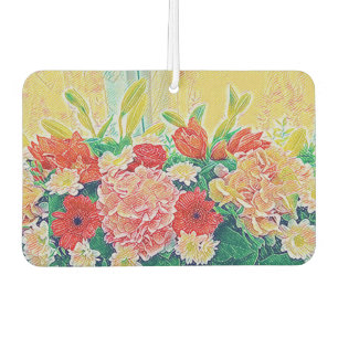 Farbige Blume Autolufterfrischer