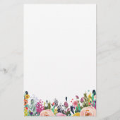 Farbige Blume Baby Dusche sagte er sagte, sie sagt (Rückseite)