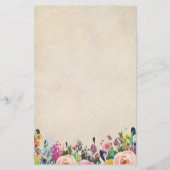 Farbige Blume Baby Dusche sagte er sagte, sie sagt (Rückseite)