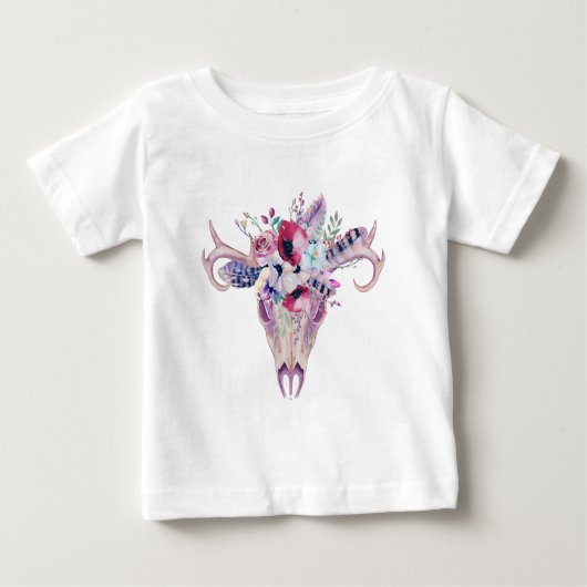 Farbige Blume Baby T-shirt (Vorderseite)