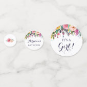 Farbige Blume Babydusche Confetti Konfetti (Vorderseiten)