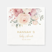 Farbige Blume, Babydusche Serviette (Vorderseite)