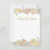 Farbige Blume Babyduschenempfangskarten Einladung (Vorderseite)