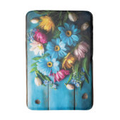 Farbige Blume Badematte (Vorderseite Vertikal)