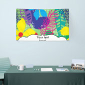 Farbige Blume Banner (Messeveranstaltung)