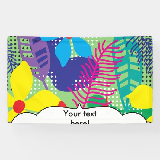 Farbige Blume Banner (Horizontal)