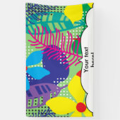 Farbige Blume Banner (Vertikal)